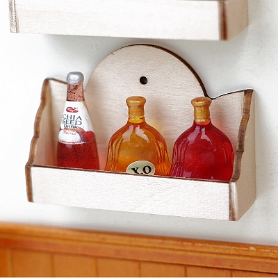 Wood Wall Shelf Miniature Ornaments PW-WGAF2CC-01-1