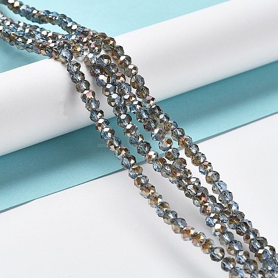Electroplate Glass Beads Strands EGLA-A034-T6mm-J16-1