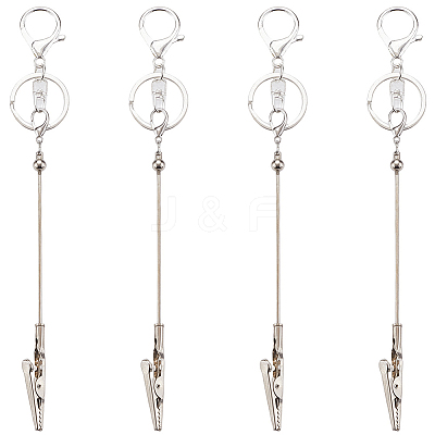 4Pcs Alloy Bracelet Tool Jewelry Helper Beadable Alligator Clips AJEW-SP0001-69A-1