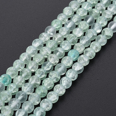 Crackle Glass Beads Strands X-GLAA-S192-D-006E-1