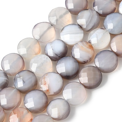 Natural Grey Botswana Agate Beads Strands G-C179-A50-03-1