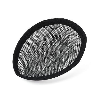 Linen Teardrop Fascinator Hat Base for Millinery AJEW-WH0283-54C-1