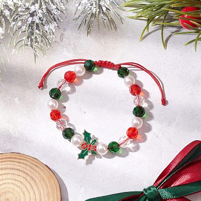 Glass Bracelets BJEW-JB12438-01-1