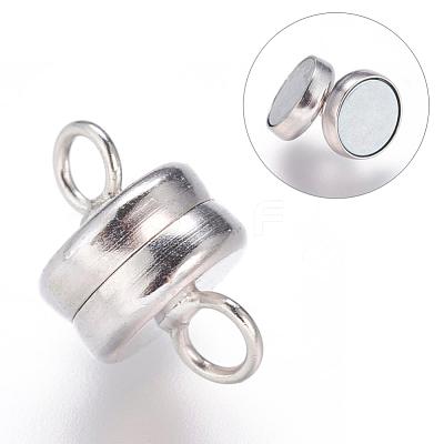 Brass Magnetic Clasps with Loops KK-P114-07P-1