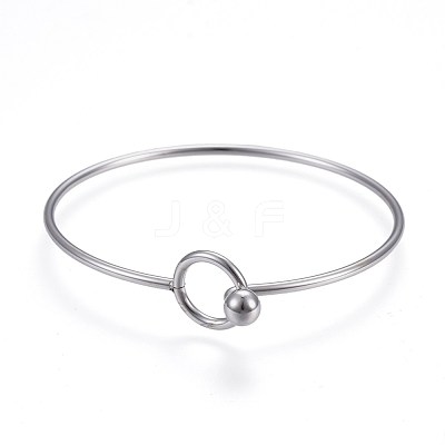 Tarnish Resistant 304 Stainless Steel Bangles BJEW-F354-11P-1