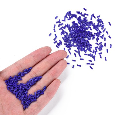Opaque Colours Glass Bugle Beads SEED-N005-001-B02-1