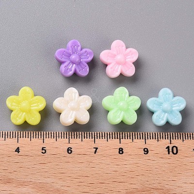 Opaque Acrylic Beads TACR-S154-40D-1