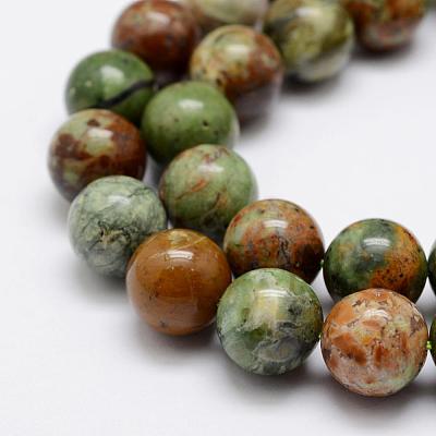Natural Green Opal Beads Strands G-K209-04B-12mm-1