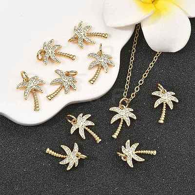 SHEGRACE Brass Micro Pave Clear Cubic Zirconia Pendants X-XGRQ2C285-409G-1