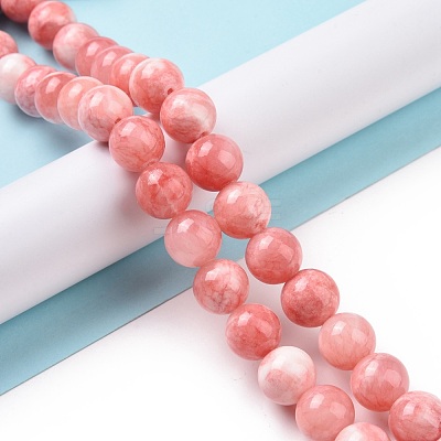Natural Persian Jade Beads Strands G-D434-6mm-30-1
