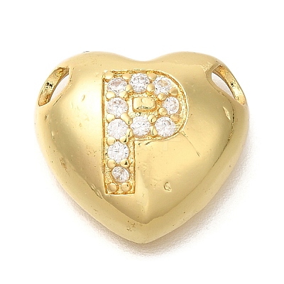 Rack Plating Brass Micro Pave Cubic Zirconia Pendants KK-I722-04G-P-1