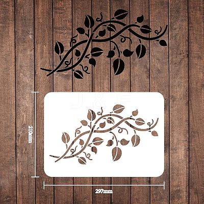 Large Plastic Reusable Drawing Painting Stencils Templates DIY-WH0202-048-1
