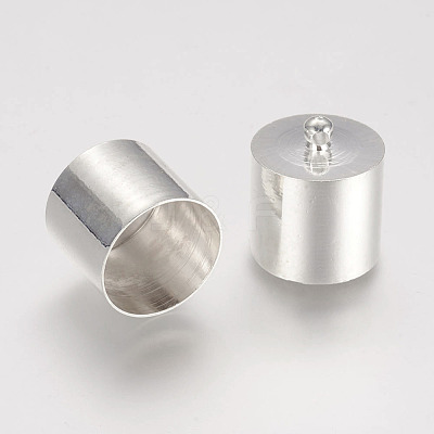 Brass Cord Ends X-KK-D219-11x7-S-1