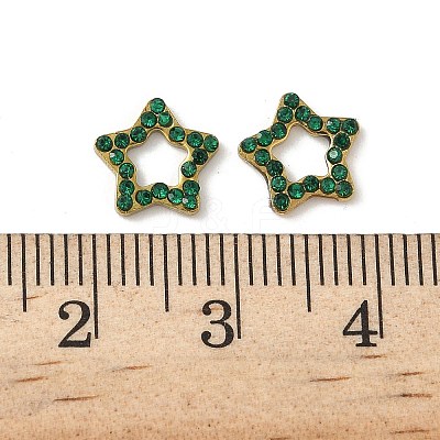 304 Stainless Steel Rhinestone Cabochons STAS-A057-04G-E01-1