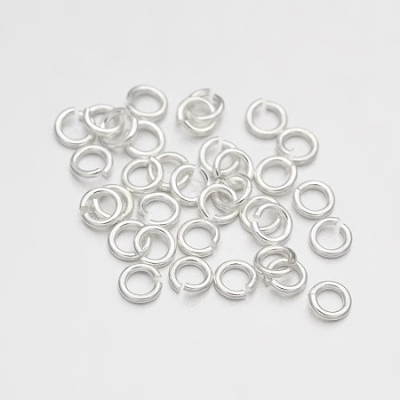 Brass Open Jump Rings KK-E647-16S-1