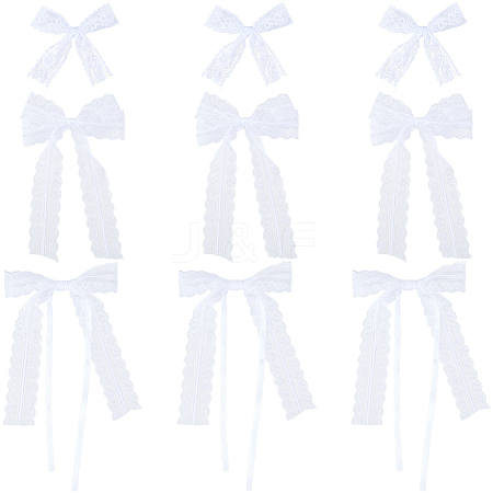 30Pcs 3 Styles Bowknot Polyester Ornament Accessories DIY-SP0004-78-1