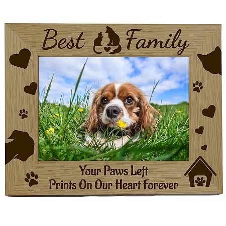 Pet Theme Rectangle Wooden Photo Frames AJEW-WH0292-013-1