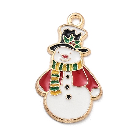 Christmas Theme Alloy Enamel Pendants ENAM-D060-04B-1