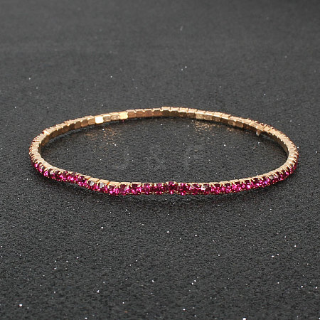 Alloy Rhinestone Cup Chain Bracelets for Women WG1E62A-04-1