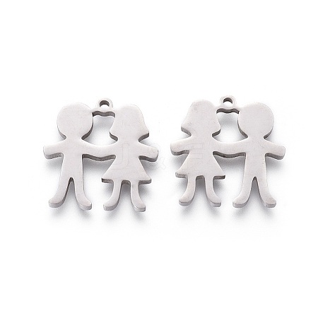 Non-Tarnish 201 Stainless Steel Pendants LS-STAS-F231-046P-1
