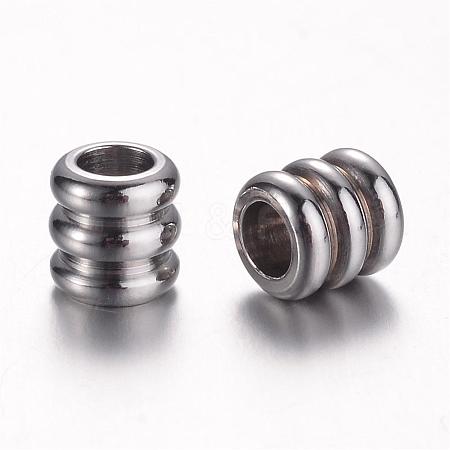 201 Stainless Steel Beads STAS-D438-38-1