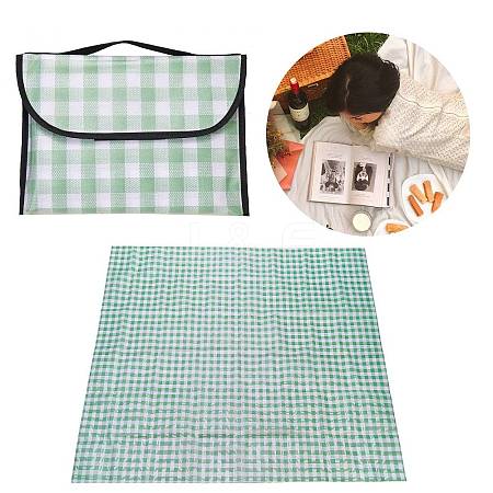 Portable Tartan Patern Non Woven Picnic Mat JX572B-01-1