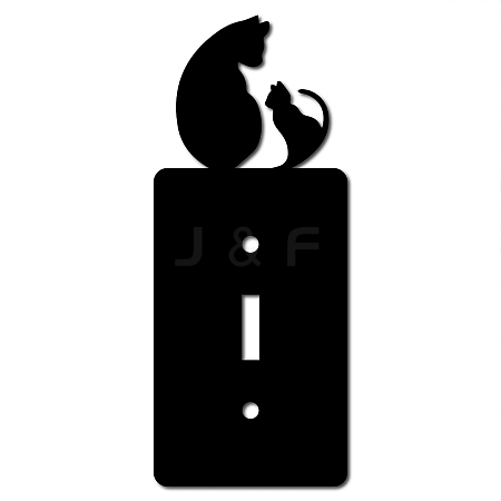 Iron Light Switch Decorations AJEW-WH0238-005-1