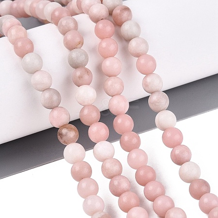 Natural Pink Opal Beads Strands G-N367-01B-01-1