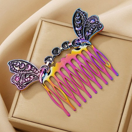 Alloy Wings Hair Combs PW-WG78D24-03-1