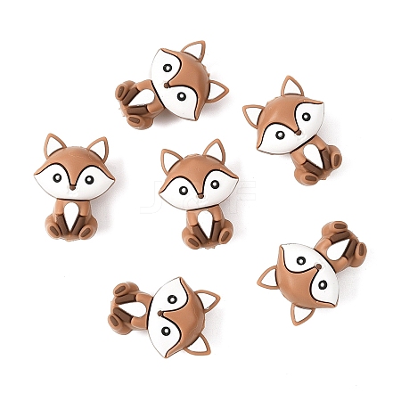 6Pcs Silicone Beads SIL-YW0002-15D-1