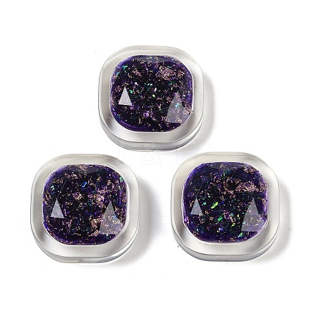 Transparent Epoxy Resin Glitter Powder Decoden Cabochons CRES-S367-17B-1