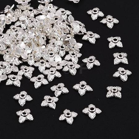 Tibetan Style Alloy Bead Caps TIBEB-Q018-S-LF-1