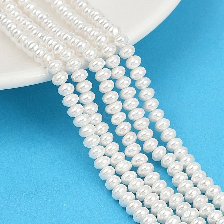 Electroplated Shell Pearl Beads Strands BSHE-Z009-11-1