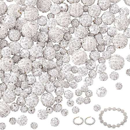 5 Styles Rhinsestone Clay Pave Beads RB-AR0003-20-1