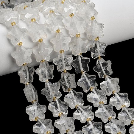 Natural Quartz Crystal Beads Strands G-L657-A07-01-1