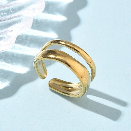 304 Stainless Steel Cuff Rings RJEW-P150-14G-1
