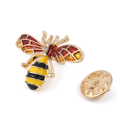 Little Bee Enamel Pins JEWB-S026-01G-C-1