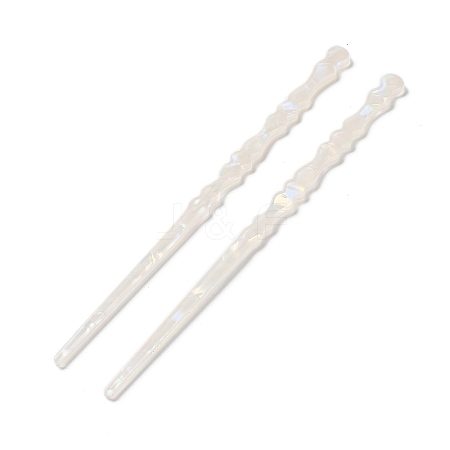 Opaque Acrylic Hair Sticks OHAR-C011-02C-1
