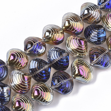 Electroplate Glass Beads Strands EGLA-S189-002B-03-1