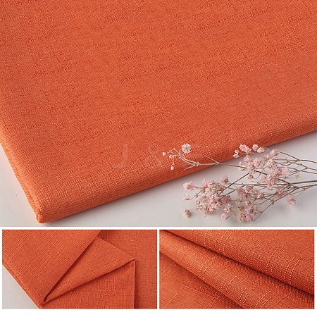 Polyester Imitation Linen Fabric DIY-WH0199-16J-1