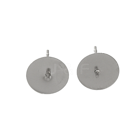 Anti-Tarnish 304 Stainless Steel Stud Earring Findings STAS-P370-01F-P-1