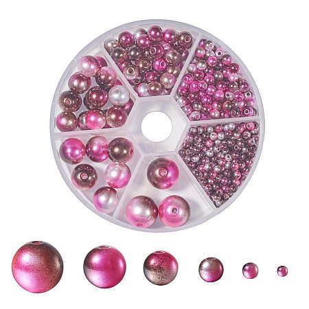 Rainbow ABS Plastic Imitation Pearl Beads OACR-YW0001-03L-1