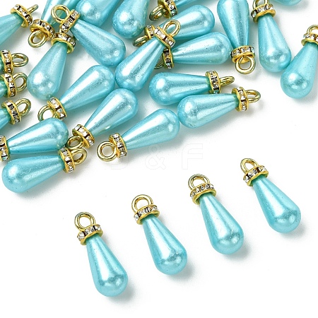 30Pcs ABS Plastic Imitation Pearl Pendants KY-YW0002-16D-1