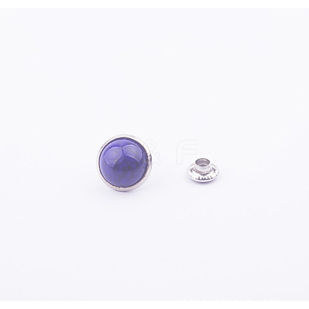 Turquoise Rivet Studs FIND-WH0012-A-06-1