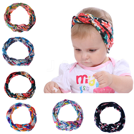 Cotton Elastic Baby Headbands for Girls OHAR-Q278-22-1