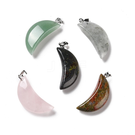 Natural Gemstone Pendants G-F714-03-1