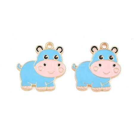 Alloy Enamel Pendants AL-CBA1F11-01G-1