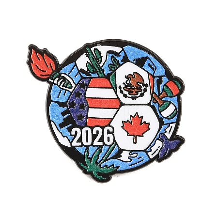 Football Alloy Enamel Pins JEWB-G046-01B-1