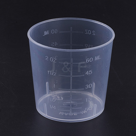 60ml Measuring Cup Plastic Tools TOOL-WH0044-05-1