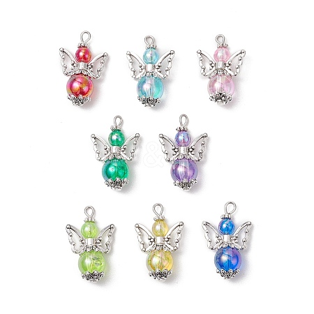 Transparent Acrylic Pendants PALLOY-JF03574-02-1